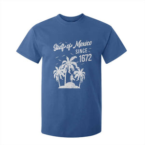 Gulf of Mexico T Shirt For Kid Since 1672 Palm Trees Beach TS10 Royal Blue Print Your Wear
