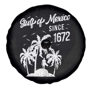 Gulf of Mexico Spare Tire Cover Since 1672 Palm Trees Beach TS10 Print Your Wear