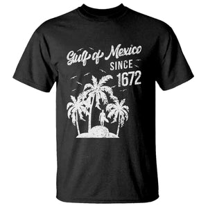 Gulf of Mexico T Shirt Since 1672 Palm Trees Beach TS10 Black Print Your Wear