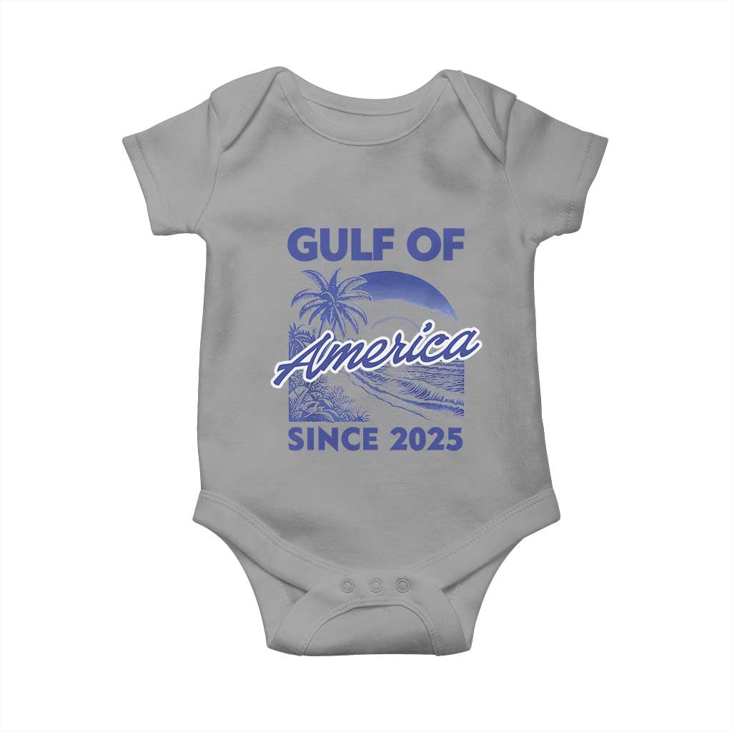 America's Gulf Baby Onesie Since 2025 Trump Mexico Vintage Summer Beach Vibes TS10 Sport Gray Print Your Wear