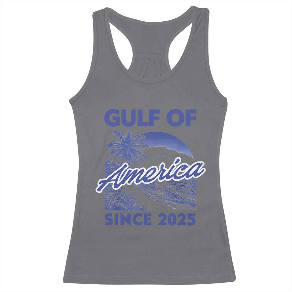 America's Gulf Racerback Tank Top Since 2025 Trump Mexico Vintage Summer Beach Vibes TS10 Charcoal Print Your Wear