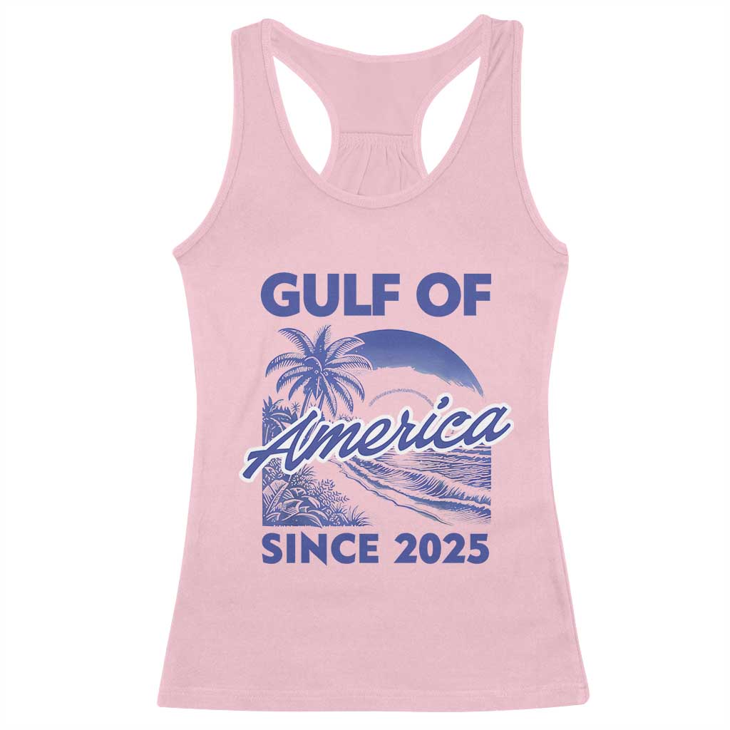 America's Gulf Racerback Tank Top Since 2025 Trump Mexico Vintage Summer Beach Vibes TS10 Light Pink Print Your Wear