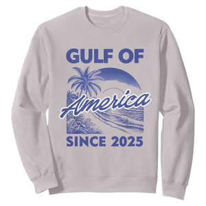 America's Gulf Sweatshirt Since 2025 Trump Mexico Vintage Summer Beach Vibes TS10 Ice Gray Print Your Wear