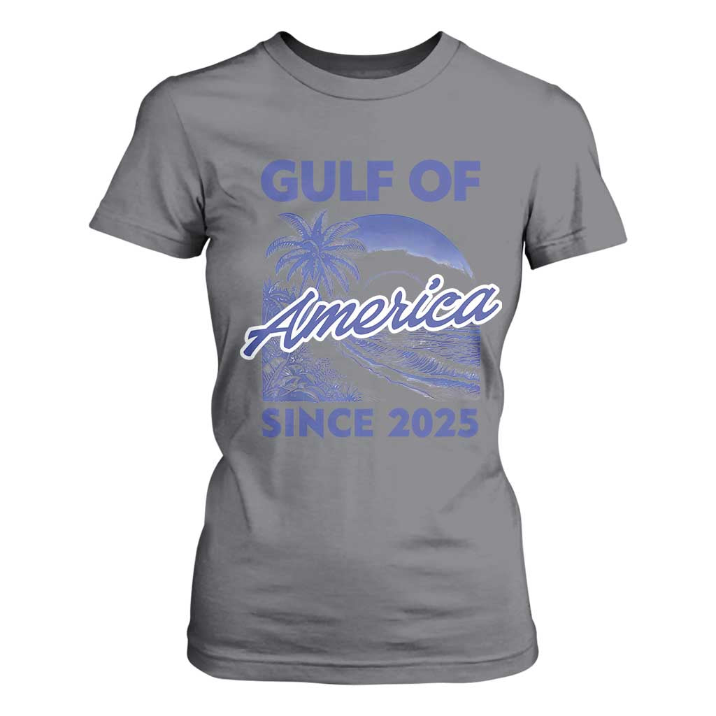 America's Gulf T Shirt For Women Since 2025 Trump Mexico Vintage Summer Beach Vibes TS10 Charcoal Print Your Wear