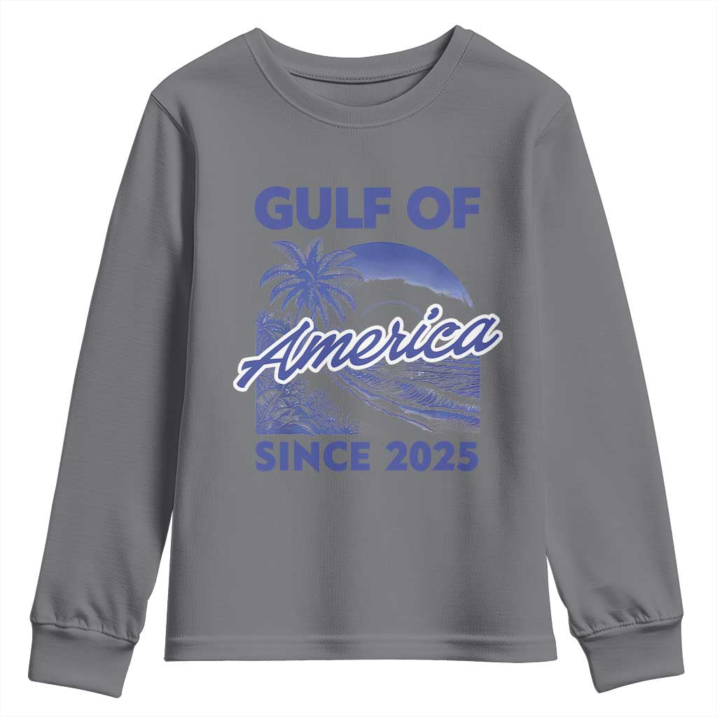 America's Gulf Youth Sweatshirt Since 2025 Trump Mexico Vintage Summer Beach Vibes TS10 Charcoal Print Your Wear