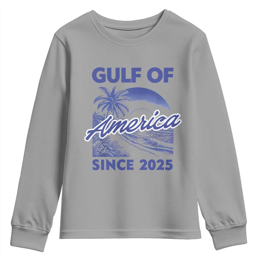 America's Gulf Youth Sweatshirt Since 2025 Trump Mexico Vintage Summer Beach Vibes TS10 Sport Gray Print Your Wear