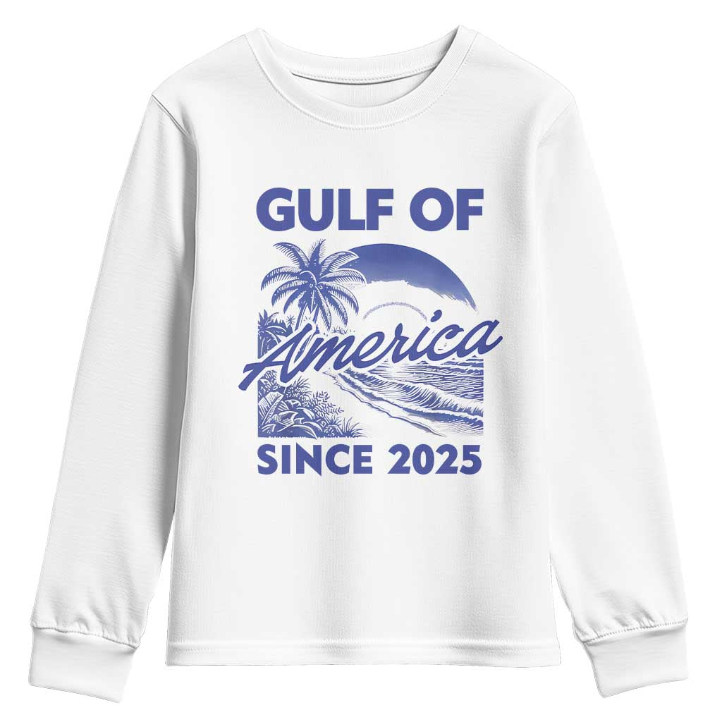 America's Gulf Youth Sweatshirt Since 2025 Trump Mexico Vintage Summer Beach Vibes TS10 White Print Your Wear