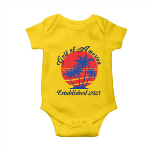 Welcome To America's Gulf Baby Onesie Established 2025 Trump Mexico Vintage Summer Beach Vibes TS10 Daisy Print Your Wear