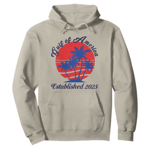 Welcome To America's Gulf Hoodie Established 2025 Trump Mexico Vintage Summer Beach Vibes TS10 Sand Print Your Wear