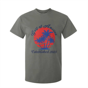 Welcome To America's Gulf T Shirt For Kid Established 2025 Trump Mexico Vintage Summer Beach Vibes TS10 Military Green Print Your Wear