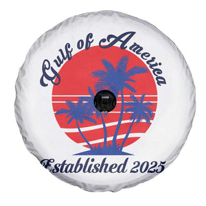 Welcome To America's Gulf Spare Tire Cover Established 2025 Trump Mexico Vintage Summer Beach Vibes TS10 Print Your Wear