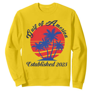 Welcome To America's Gulf Sweatshirt Established 2025 Trump Mexico Vintage Summer Beach Vibes TS10 Daisy Print Your Wear