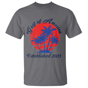 Welcome To America's Gulf T Shirt Established 2025 Trump Mexico Vintage Summer Beach Vibes TS10 Charcoal Print Your Wear
