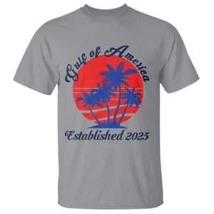 Welcome To America's Gulf T Shirt Established 2025 Trump Mexico Vintage Summer Beach Vibes TS10 Sport Gray Print Your Wear