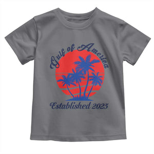Welcome To America's Gulf Toddler T Shirt Established 2025 Trump Mexico Vintage Summer Beach Vibes TS10 Charcoal Print Your Wear