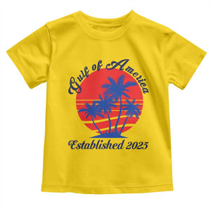 Welcome To America's Gulf Toddler T Shirt Established 2025 Trump Mexico Vintage Summer Beach Vibes TS10 Daisy Print Your Wear