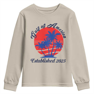 Welcome To America's Gulf Youth Sweatshirt Established 2025 Trump Mexico Vintage Summer Beach Vibes TS10 Sand Print Your Wear