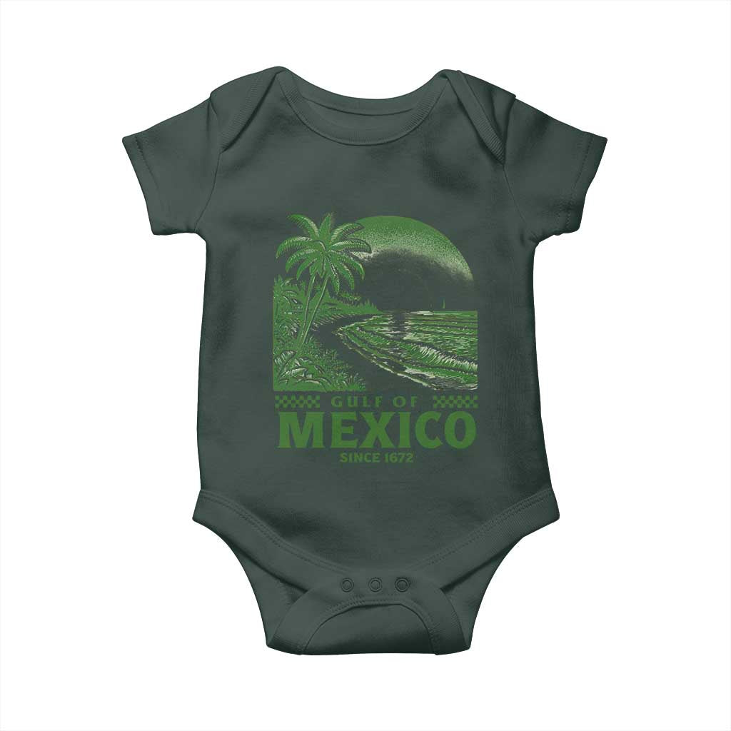 Gulf of Mexico Since 1672 Baby Onesie Retro Vintage Mexican Beach Forever TS10 Print Your Wear