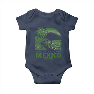 Gulf of Mexico Since 1672 Baby Onesie Retro Vintage Mexican Beach Forever TS10 Navy Print Your Wear