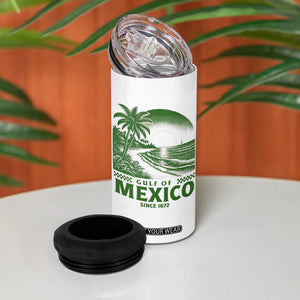 Gulf of Mexico Since 1672 4 in 1 Can Cooler Tumbler Retro Vintage Mexican Beach Forever TS10 Print Your Wear