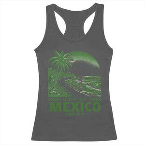 Gulf of Mexico Since 1672 Racerback Tank Top Retro Vintage Mexican Beach Forever TS10 Dark Heather Print Your Wear