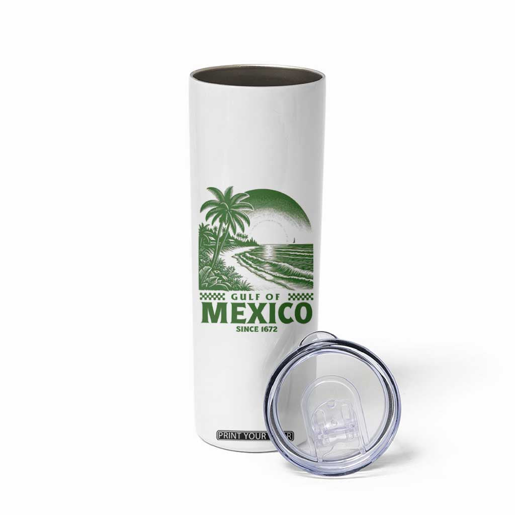 Gulf of Mexico Since 1672 Skinny Tumbler Retro Vintage Mexican Beach Forever TS10 Print Your Wear