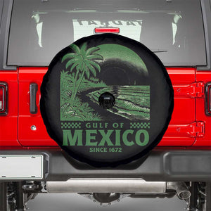 Gulf of Mexico Since 1672 Spare Tire Cover Retro Vintage Mexican Beach Forever TS10 Black Print Your Wear