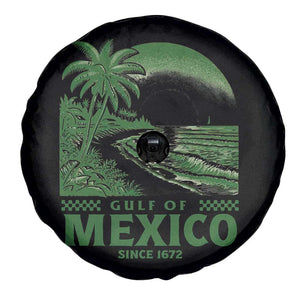 Gulf of Mexico Since 1672 Spare Tire Cover Retro Vintage Mexican Beach Forever TS10 Print Your Wear