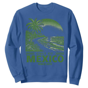 Gulf of Mexico Since 1672 Sweatshirt Retro Vintage Mexican Beach Forever TS10 Royal Blue Print Your Wear