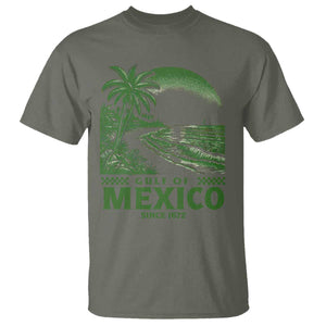 Gulf of Mexico Since 1672 T Shirt Retro Vintage Mexican Beach Forever TS10 Military Green Print Your Wear