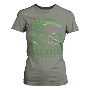 Gulf of Mexico Since 1672 T Shirt For Women Retro Vintage Mexican Beach Forever TS10 Military Green Print Your Wear