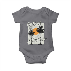 Gulf of Mexico Baby Onesie Since 1672 Beach Vibes TS10 Charcoal Print Your Wear