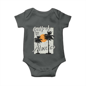 Gulf of Mexico Baby Onesie Since 1672 Beach Vibes TS10 Dark Heather Print Your Wear