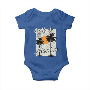 Gulf of Mexico Baby Onesie Since 1672 Beach Vibes TS10 Royal Blue Print Your Wear