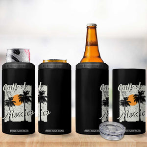 Gulf of Mexico 4 in 1 Can Cooler Tumbler Since 1672 Beach Vibes TS10 Print Your Wear