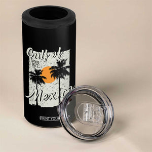 Gulf of Mexico 4 in 1 Can Cooler Tumbler Since 1672 Beach Vibes TS10 Print Your Wear