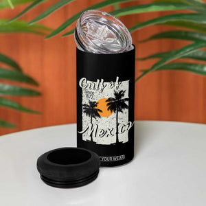 Gulf of Mexico 4 in 1 Can Cooler Tumbler Since 1672 Beach Vibes TS10 Print Your Wear