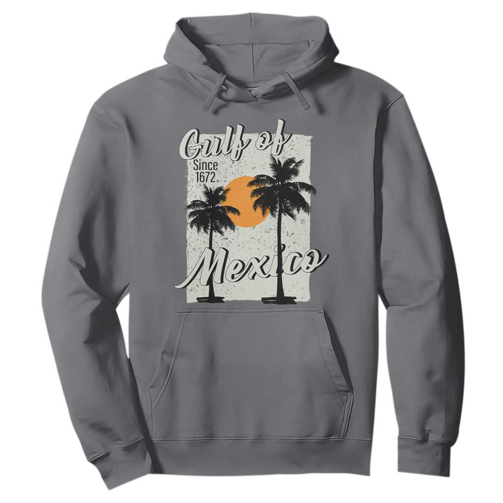 Gulf of Mexico Hoodie Since 1672 Beach Vibes TS10 Charcoal Print Your Wear