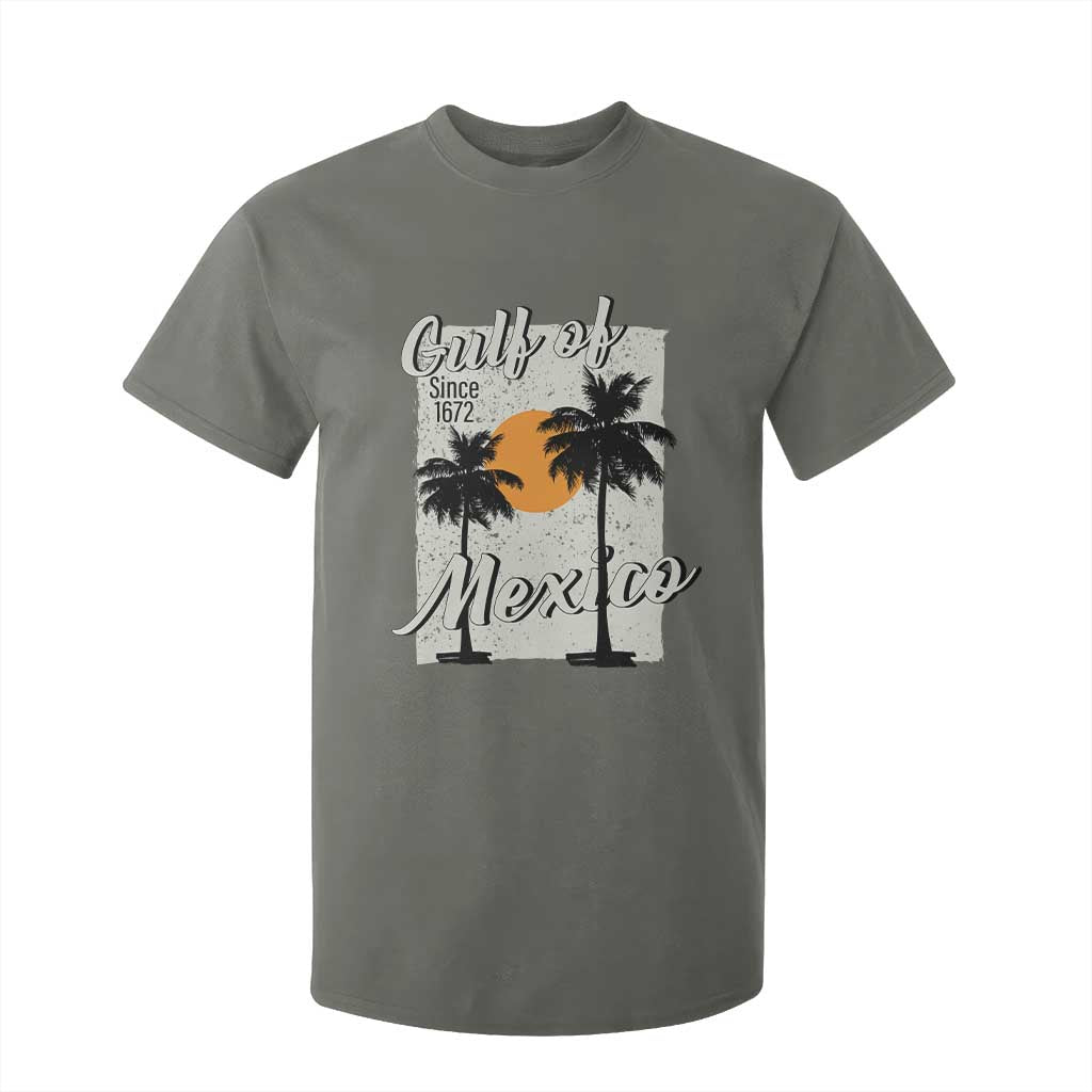 Gulf of Mexico T Shirt For Kid Since 1672 Beach Vibes TS10 Military Green Print Your Wear