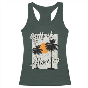 Gulf of Mexico Racerback Tank Top Since 1672 Beach Vibes TS10 Dark Forest Green Print Your Wear
