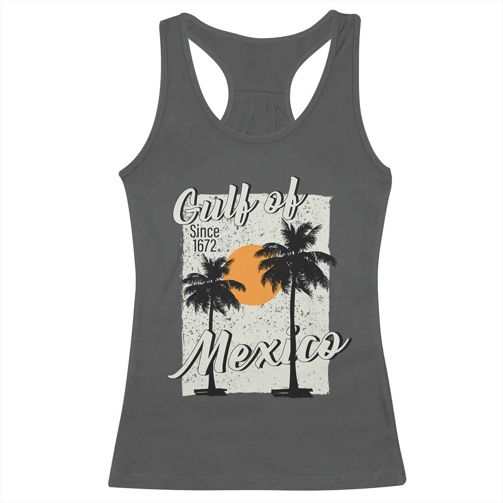 Gulf of Mexico Racerback Tank Top Since 1672 Beach Vibes TS10 Dark Heather Print Your Wear