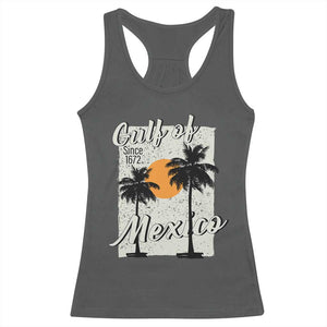 Gulf of Mexico Racerback Tank Top Since 1672 Beach Vibes TS10 Dark Heather Print Your Wear