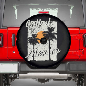 Gulf of Mexico Spare Tire Cover Since 1672 Beach Vibes TS10 Black Print Your Wear