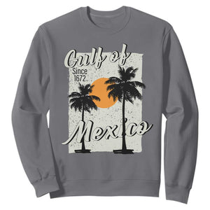 Gulf of Mexico Sweatshirt Since 1672 Beach Vibes TS10 Charcoal Print Your Wear