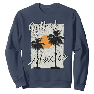 Gulf of Mexico Sweatshirt Since 1672 Beach Vibes TS10 Navy Print Your Wear