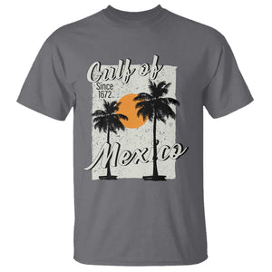 Gulf of Mexico T Shirt Since 1672 Beach Vibes TS10 Charcoal Print Your Wear