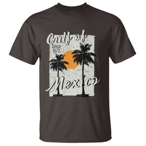 Gulf of Mexico T Shirt Since 1672 Beach Vibes TS10 Dark Chocolate Print Your Wear
