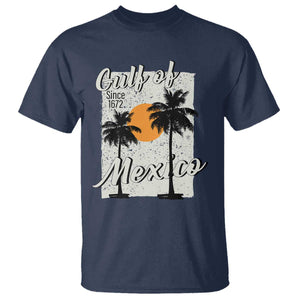 Gulf of Mexico T Shirt Since 1672 Beach Vibes TS10 Navy Print Your Wear