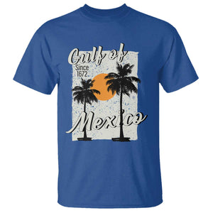 Gulf of Mexico T Shirt Since 1672 Beach Vibes TS10 Royal Blue Print Your Wear