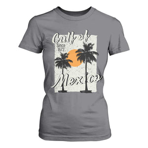 Gulf of Mexico T Shirt For Women Since 1672 Beach Vibes TS10 Charcoal Print Your Wear